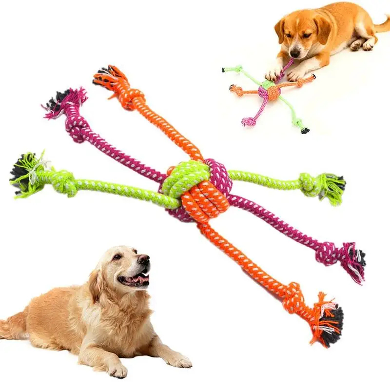 Dog Rope Toy Aggressive Chewers - Brinquedo Durável para Cães: Bola de