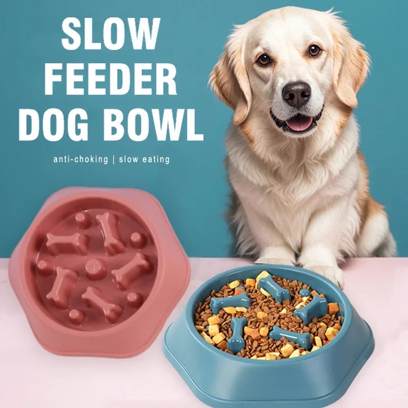 Dog Puzzle Feeder Toy - 1 Tigela Comedouro Lento para Cães,