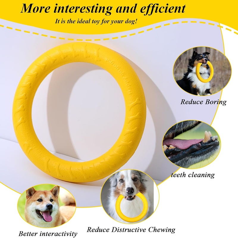 Brinquedos para Cães, Discos V - Flying Disc Dog Training Toy avaliação e preço