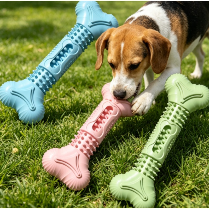 Novo Conjunto de Brinquedos Du - Teeth Cleaning Dog Chew Bone avaliação e preço
